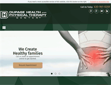 Tablet Screenshot of dupagehealthpt.com
